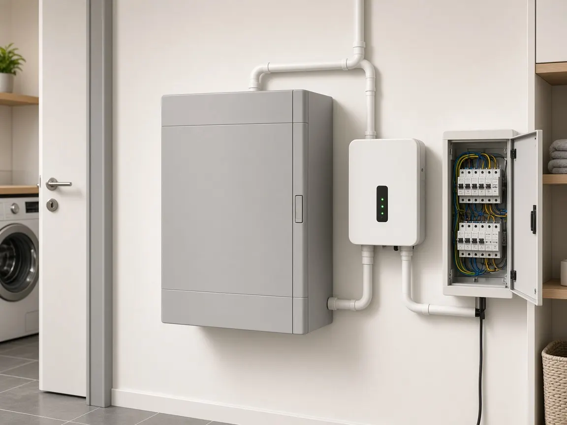Batteriespeicher und Wechselrichter einer Photovoltaikanlage